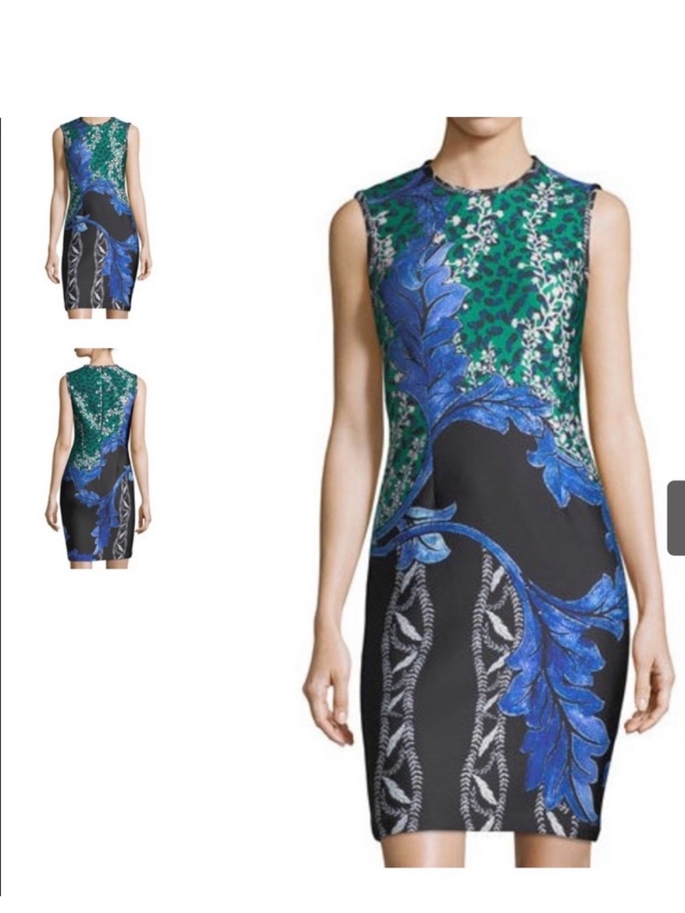 YIGAL AZROUEL Floral Scuba Dress, Size 6